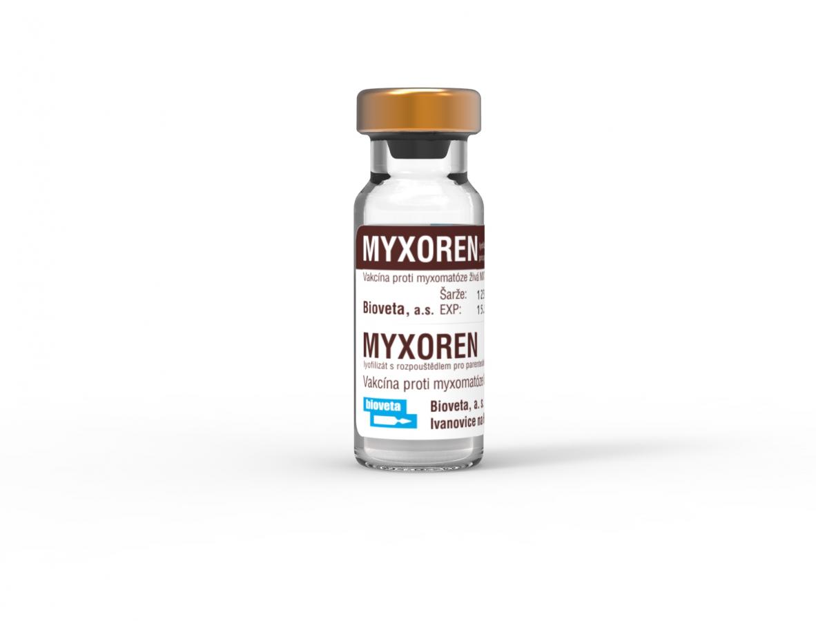 MYXOREN lyofilizát s rozpouštědlem pro parenterální použití