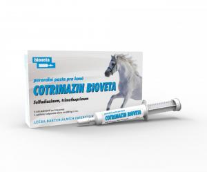  COTRIMAZIN Bioveta 288,2/58,0 mg/g perorální pasta (Trimethoprimum,  sulfadiazinum)
